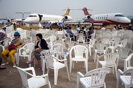 Bóng hồng tại triển lãm hàng không.