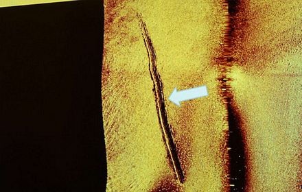 Hình ảnh được Thụy Điển công bố cho thấy dấu vết của tàu ngầm.