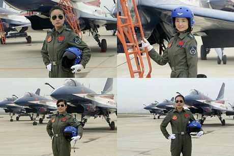 Trung Quốc "khoe" đội nữ phi công bay trình diễn - 2 Nữ phi công bay biểu diễn của Trung Quốc cùng một nam đồng nghiệp