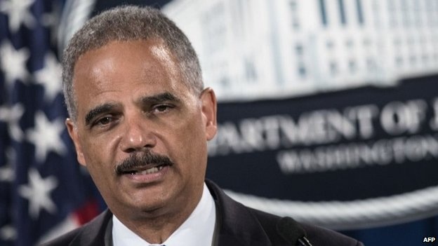 FBI phá "đường dây gián điệp Nga" - 1 Bộ trưởng tư pháp Mỹ Eric Holder. (Ảnh: AFP)