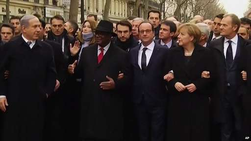 Biển người tuần hành phản đối khủng bố tại Pháp