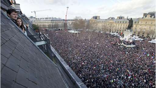 Quảng trường Cộng hòa nhìn từ trên cao. (Ảnh: AP)
