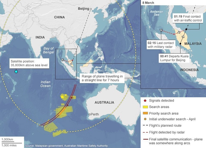 Ròng rã 1 năm tìm kiếm MH370 - 1 Ròng rã 1 năm tìm kiếm MH370