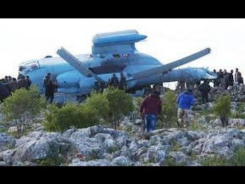 Xác chiếc trực thăng tại hiện trường (Ảnh: wn.com)