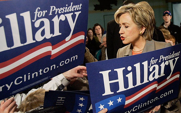 Dấu ấn của Hillary Clinton trên chính trường Mỹ - 3 Bà Hillary Clinton trong chiến dịch tranh cử năm 2008 (Ảnh: