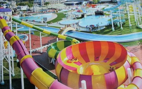 Công viên nước Munsu - một địa điểm thu hút du khách ở thủ đô Bình Nhưỡng.