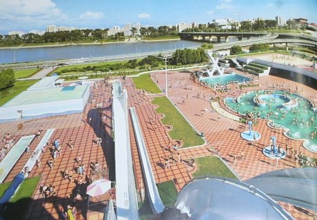 Khu vui chơi trên đảo Rungna.