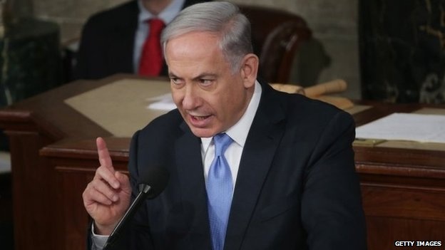 Thủ tướng Netanyahu có bài phát biểu tại Quốc hội Mỹ ngày 3/3 (Ảnh: