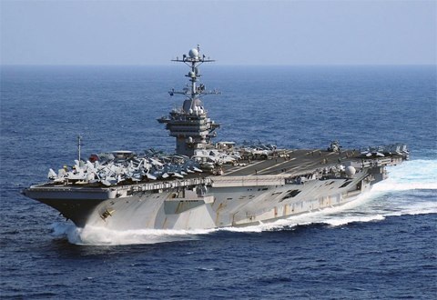 Nhật có thể hỗ trợ quân đội Mỹ ở Biển Đông - 1 Tàu sân bay USS George Washington. (Ảnh: