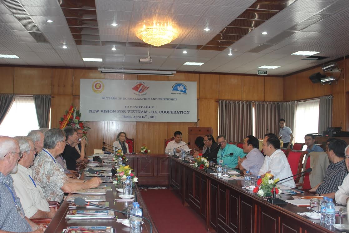 Tầm nhìn mới cho hợp tác Việt-Mỹ - 1 Quang cảnh buổi tọa đàm Tầm nhìn mới cho hợp tác Việt-Mỹ ngày 16/4.