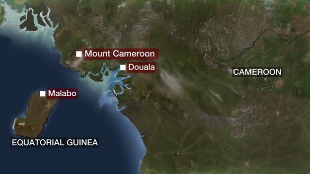 Máy bay Air France suýt đâm vào núi - 2 Đỉnh núi Cameroon là ngọn núi cao nhất miền trung châu Phi (Đồ họa: