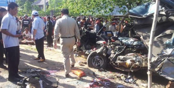 Hiện trường vụ tai nạn (Ảnh: