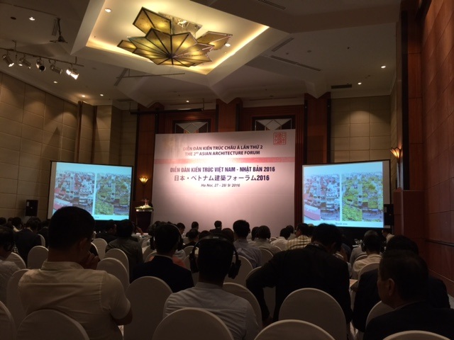 Đông đảo đại biểu tham dự Diễn đàn Kiến trúc Việt Nam - Nhật Bản 2016.