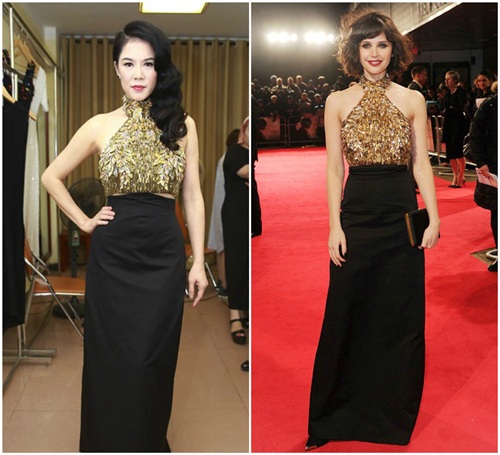 Tính ra, bộ sưu tập váy áo Thu Phương mặc trong suốt chương trình The voice có tổng trị giá cả tỷ đồng. Chỉ tính riêng mẫu đầm dạng yếm kiêu kỳ của thương hiệu danh tiếng Alexander McQueen, thuộc bộ sưu tập Resort 2014, có giá niêm yết hơn 12.000 USD (hơn 260 triệu đồng) trước khi cháy hàng. Thiết kế này từng được nhiều sao Hollywood ưa chuộng.