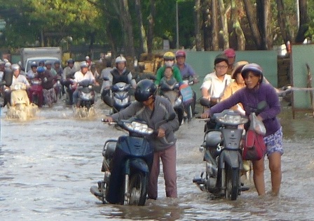 Vất vả di chuyển