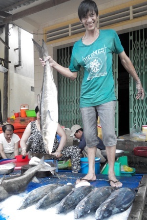 Đi chợ hải sản "giá rẻ bất ngờ" ở đảo ngọc Phú Quốc - 13 Cá bớp tươi ngon thế này chỉ có giá từ 120.000 - 160.000 đồng/kg