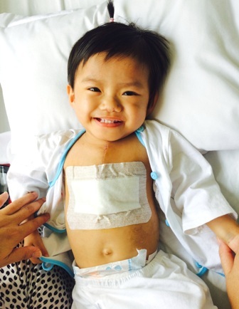 Phẫu thuật thành công bé 5kg bị bệnh tim bẩm sinh phức tạp - 1 Sau thời gian điều trị, bé Vy đã được các bác sĩ BV Hoàng Mỹ Cửu Long cho xuất viện