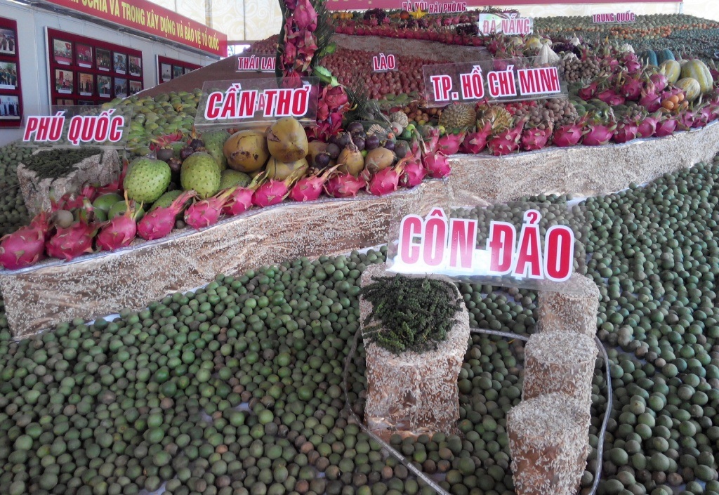Ngắm bản đồ Việt Nam làm bằng... 2,6 tấn trái cây - 4 Côn Đảo và khu vực phía Nam