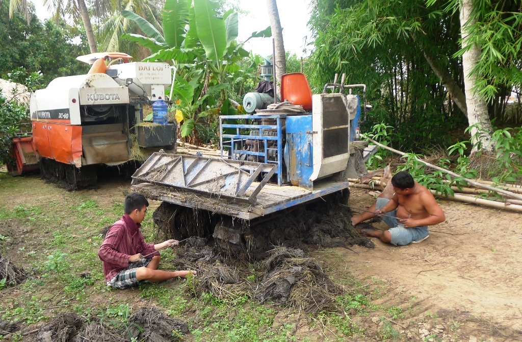 Thu hoạch vụ hè thu: Nông dân, chủ máy gặt thất thu vì mưa dầm - 2 Do mưa nhiều ngày qua, nhiều cánh đồng lúa vụ hè thu ở ĐBSCL bị ngập nước lênh láng thế này