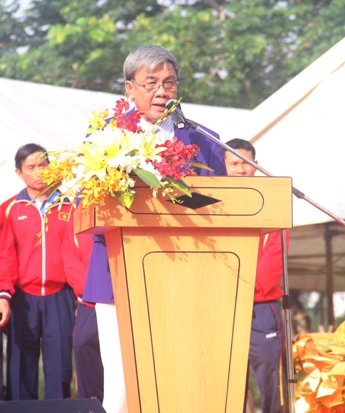 Trưởng đoàn Lâm Quang Thành nêu cao quyết tâm trước giờ lên đường