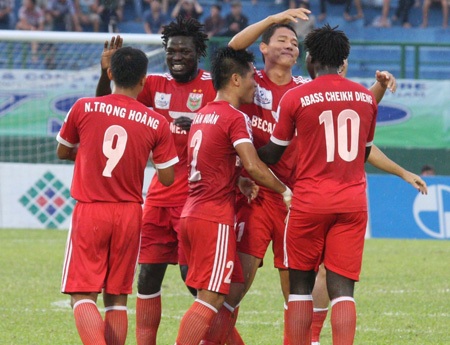 B.Bình Dương sẽ có thêm 1 trận đấu khó khăn trước Hà Nội T&T, ảnh: Trọng Vũ