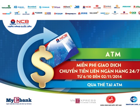 NCB Miễn phí chuyển tiền nhanh liên ngân hàng 24/7 qua ATM - 1 NCB Miễn phí chuyển tiền nhanh liên ngân hàng 24/7 qua ATM