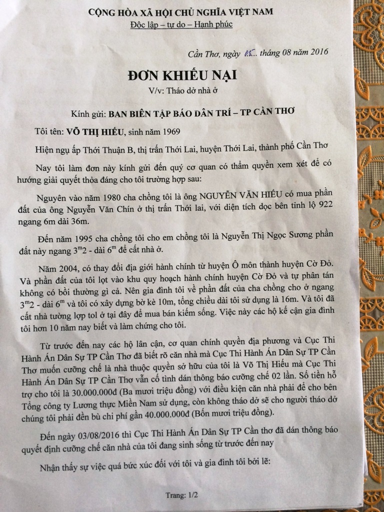 Dân cất nhà ở trên 12 năm… Cục thi hành án đến buộc tháo dỡ? - Ảnh 1. Dân cất nhà ở trên 12 năm… Cục thi hành án đến buộc tháo dỡ? - Ảnh 1.
