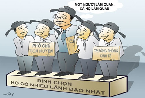 Có hiện tượng “cả họ làm quan” mà vẫn… đúng quy trình (!) - 1
(Tranh minh hoạ: Ngọc Diệp)