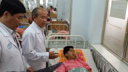 Bệnh nhân Trần Lâm bị chấn thương sọ não vì điều khiển xe khi say xỉn