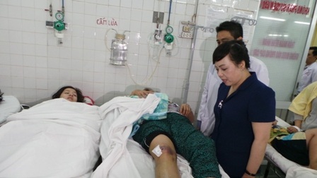 Bộ trưởng Tiến tỏ vẻ ái ngại trước tình hình tai nạn thương tích