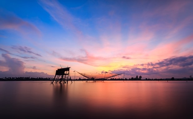 Vẻ đẹp hoang sơ, yên bình của khu vực Bắc bán đảo Cam Ranh - 4 Khung cảnh lãng mạn trên Đầm Thủy Triều mỗi khi hoàng hôn buông xuống