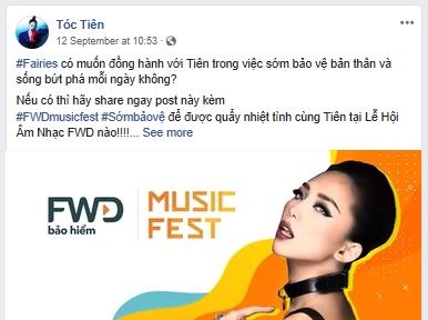 Tóc Tiên, Sơn Tùng M-TP, Ưng Hoàng Phúc đồng loạt chia sẻ #sớmbảovệ - 1 Tóc Tiên – Cô ca sỹ cá tính hỏi nhẹ các fairies có muốn đồng hành với Tiên trong việc sớm bảo vệ bản thân và sống bứt phá mỗi ngày không?