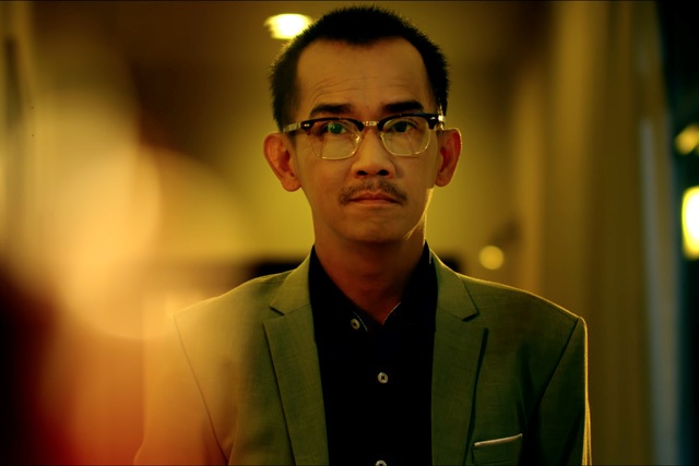 Minh Thuận khá gầy khi xuất hiện trong phim.