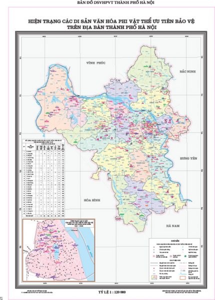 Hà Nội lập Bản đồ di sản: Liệu có cứu được di sản đang chết? - 1 Bản đồ si sản văn hoá phi vật thể TP. Hà Nội. Ảnh: TL.