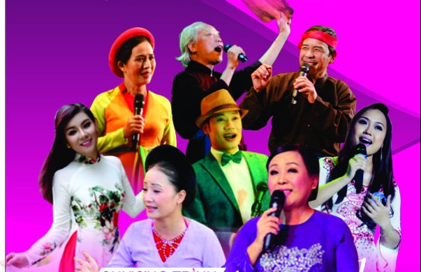NSND Thu Hiền sẽ biểu diễn với nghệ nhân Ví, Giặm 85 tuổi - 1 Các nghệ sĩ, nghệ nhân, ca sĩ tham gia biểu diễn trong chương trình. Ảnh: BTC.