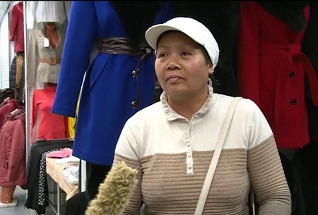 Chị Bùi Thị Bắc, tiểu thương tại chợ bà Côi.