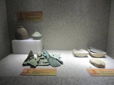 Khai mạc triển lãm văn hóa Đông Sơn - 3 Mảnh đồng trong trống đồng phát hiện tại Cổ Loa, Hà Nội. Ảnh: VGP/Nguyệt Hà