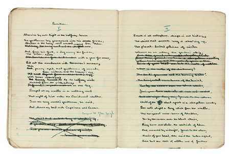 Tìm thấy bản thảo chép tay của nhà thơ Dylan Thomas sau 70 năm - 2 Tập bản thảo được tìm thấy chứ 49 bài thơ viết tay của nhà thơ
Dylan Thomas.
