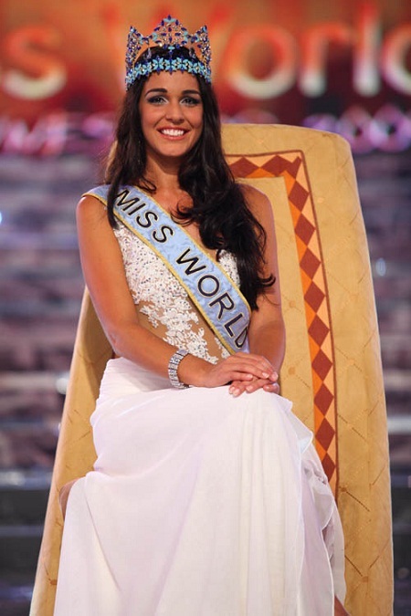 Hoa hậu Gibraltar - Kaiane Aldorino - đã giành ngôi vị Hoa hậu Thế giới năm 2009.