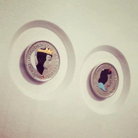 Kinh ngạc với những chân dung sinh động được vẽ trên đồng xu - 4 Nữ hoàng phù thủy và công chú Bạch Tuyết