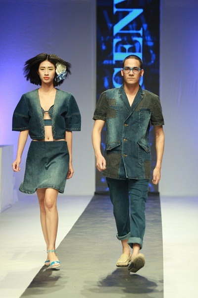 GenViet Jeans - cuộc chơi say mê của Jeans - 11 Phần trình diễn của Hoa hậu Thùy Dung trong BST mới nhất mây tre đan của GenViet