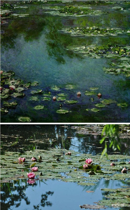 Ngắm danh thắng qua những bức tranh nổi tiếng - 3 Bức “Hoa súng” (1906) của
danh họa Pháp Claude Monet.