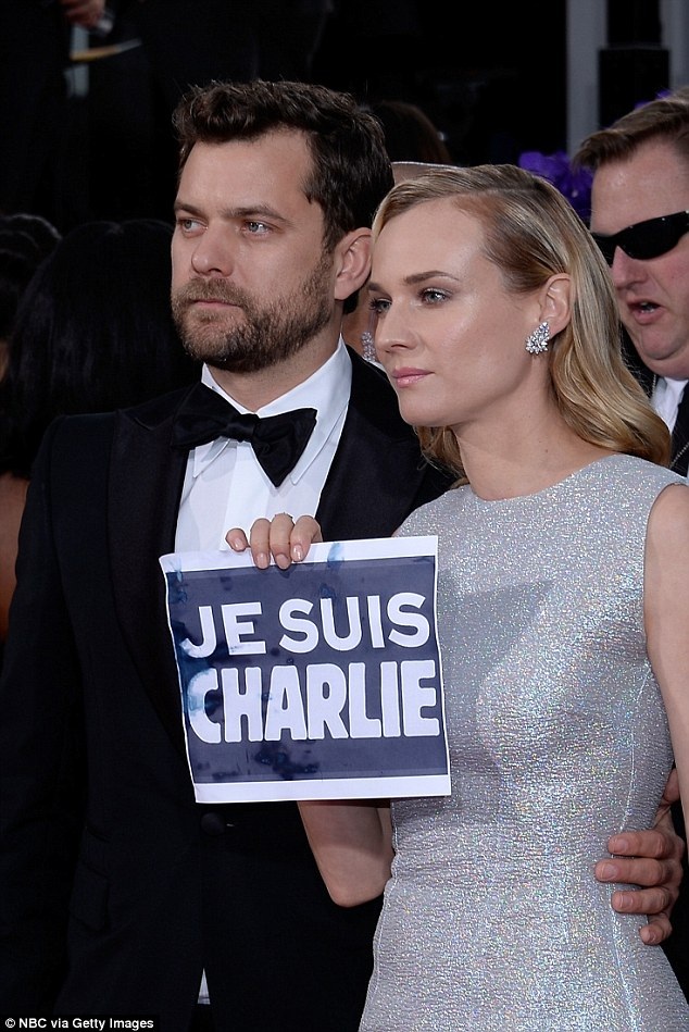 Huy hiệu “Tôi là Charlie” tràn ngập thảm đỏ Quả Cầu Vàng - 4 Huy hiệu “Tôi là Charlie” tràn ngập thảm đỏ Quả Cầu Vàng