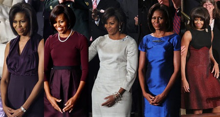 “Sai sót” khó tin về trang phục của Đệ nhất phu nhân Mỹ - 8 Phu
nhân Obama (trái) và nhân vật Alicia Florrick trong phim “The Good Wife” (phải).