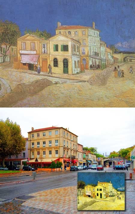Ngắm danh thắng qua những bức tranh nổi tiếng - 7 Bức “Ngôi nhà màu vàng”
của Vincent van Gogh khắc họa quang cảnh ở thành phố Nice, Pháp.