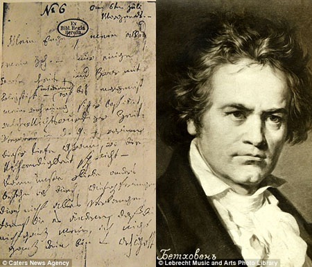 10 lá thư tình hay nhất mọi thời đại - 8 Nhà soạn nhạc người Đức Ludvig Van Beethoven.