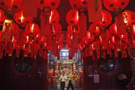 Châu Á rực rỡ “ăn Tết” Ất Mùi - 6 Jakarta, Indonesia: