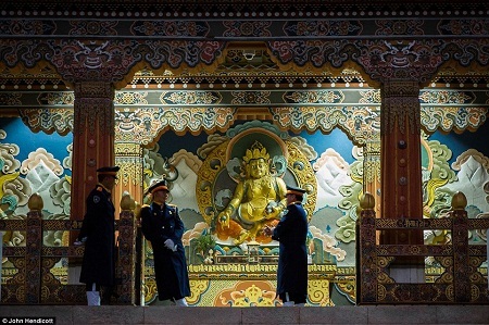 Hình ảnh “đất nước hạnh phúc nhất thế giới” - 6 Cung
điện của quốc vương Bhutan nằm ở thủ đô Thimpu được xây dựng từ năm 1953.