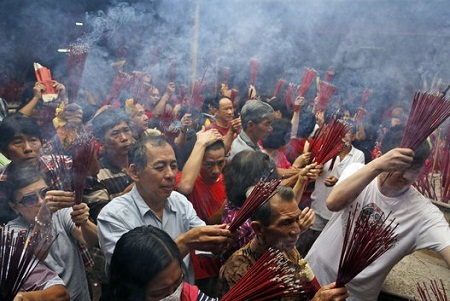 Châu Á rực rỡ “ăn Tết” Ất Mùi - 8 Jakarta, Indonesia: