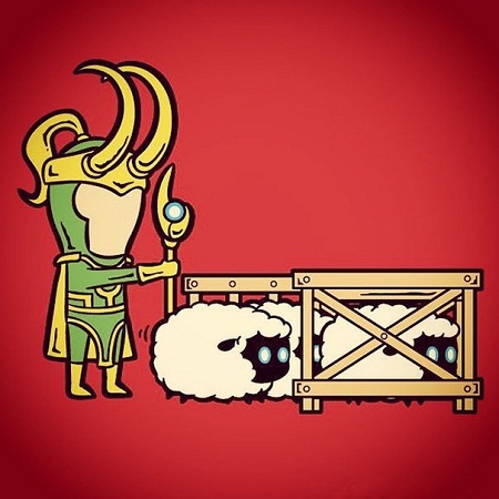 Loki với khả năng thôi miên, điều khiển hành động của vạn vật, làm người chăn thả gia súc.